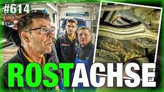 HAMMER!! 😲 Mercedes-Achse vom Rost zerfressen! | Inertisierungsanlage?? B-Klasse Airbag-Problem