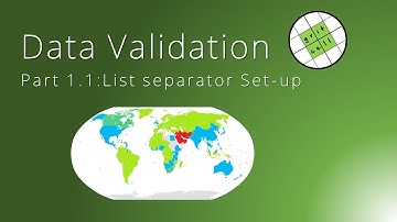 [GRIT CELL] Data Validation | List separator set-up