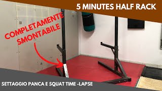 Come Settare Lhalf Rack Creazionimanea Per La Panca Rematore Squat
