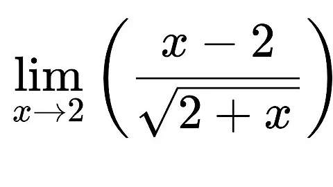 limx→2  x-2/sqrt(2+x) | Calculus and Trigonometry | Evaluating the limit