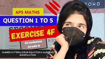 Exercise 4F Question no 1 to 5 New secondary Mathematics||chapter 1 D1 Book1||aps Maths