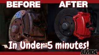 MERCEDES CLA - PAINTING MY BRAKE CALIPERS RED! QUICK & EASY