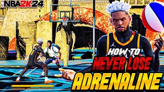 HOW TO SPEED BOOST WITHOUT LOSING ADRENALINE in NBA2K24! THE BEST SIGS to CONSISTENTLY SPEEDBOOST!