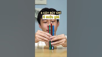 So sánh 5 cây bút chì ở 5 mức giá khác nhau sẽ như thế nào ? #ve2phut #art #drawing #pencil