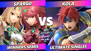 LMM Miami 2023 Top 8 - Spargo (Pyra Mythra) Vs. Kola (Roy) Smash Ultimate - SSBU