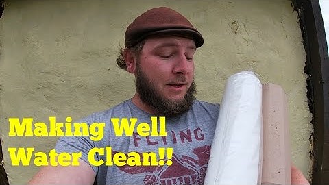 How to change a water filter on a Well! Big Blue water filter changing. how to get clean water!