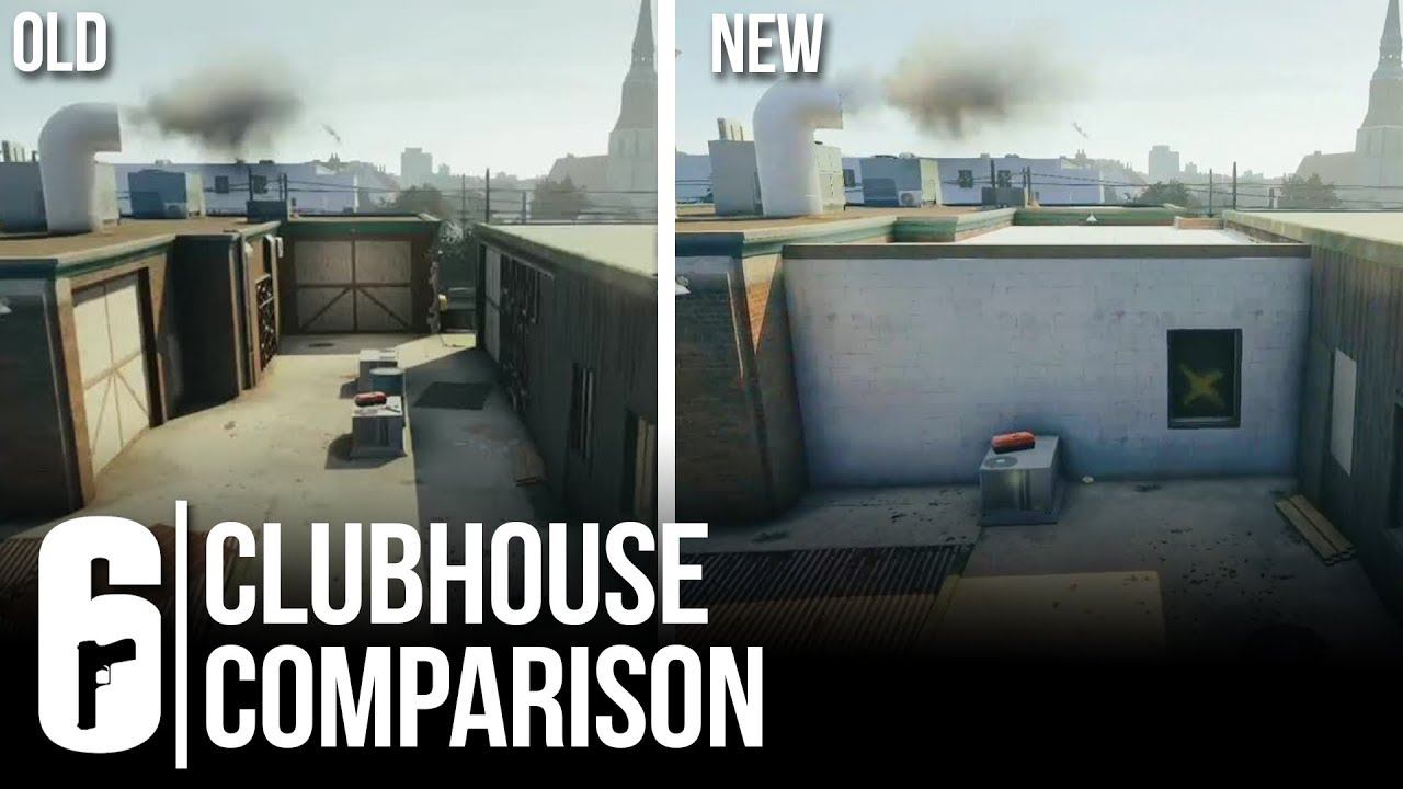 CLUBHOUSE FULL MAP COMPARISON (OLD VS NEW) - Rainbow Six Siege