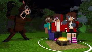 MAIZEN: JJ & Mikey Escape 99 Nights In The Forest - Minecraft Animation