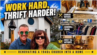 Church Repairs Earned Us the Perfect Alabama Weekend | Goodwill Crawl & Antiques | 1940s Church/Home