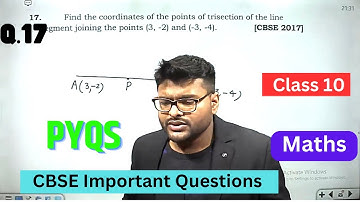 Find the coordinates of the points of trisection of the line segment joining the points (3, -2)