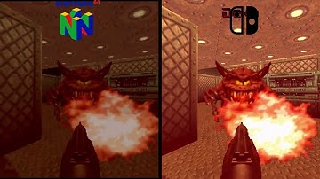 DOOM 64 | N64 vs Nintendo Switch - Head-to-Head Comparison (Direct-Feed Footage)