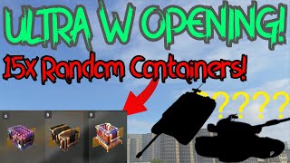 ❗NEJVÍCE W OPENING ❗15x RANDOM CONTAINER I WoT Blitz