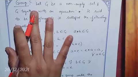 Group Theory L-2 - Group and Abelian Group Definition with an example (In kannada)