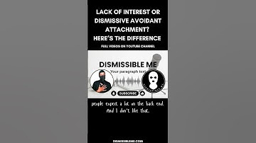 Zijn ze afwijzend, vermijdend of gewoon NIET geïnteresseerd in jou? #afwijzendvermijdend #daten