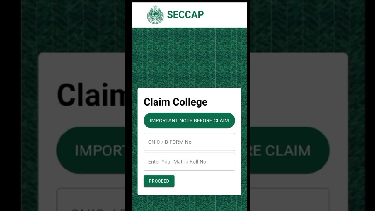 Claim form 2022|College admission 2022|Admission policy 2022|Sindh board|college problem