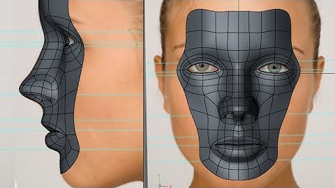 Cinema 4D 3D HEAD FACE MODELING POLYGON