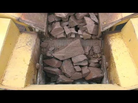 Amazing Quarry Primary Rock Crushing Machine Working, Stone Processing by