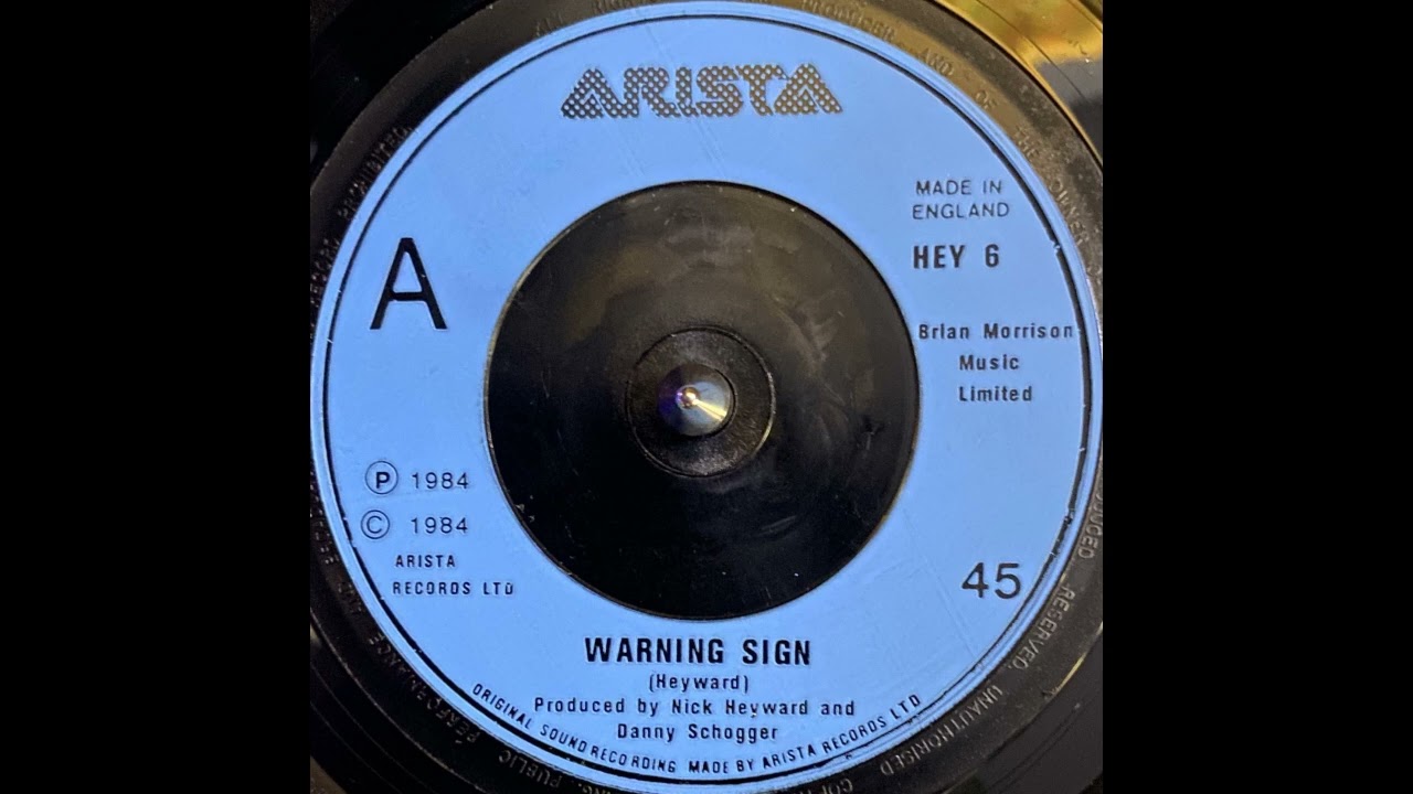 洋楽 ENTWARNUNG Ich sehe einen Staat Nick Heyward - Warning Sign (1984) - YouTube