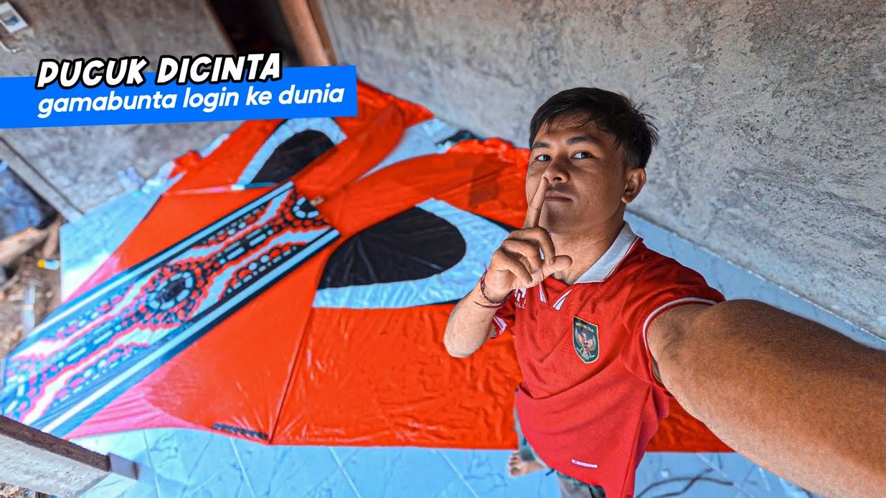 WELCOME GAMA BUNTA! Proses Sampul Layangan Cotek 310 cm Spesial Musim Layangan 2025