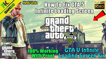 How To Fix GTA 5 Infinite Loading Screen || FIX GTA-V Stuck/Crash on Loading Screen || 100% Working