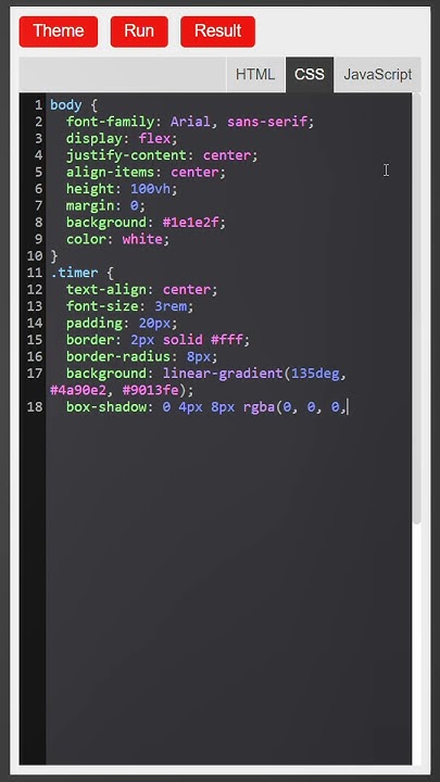 Countdown Timer | HTML CSS JavaScript - YouTube