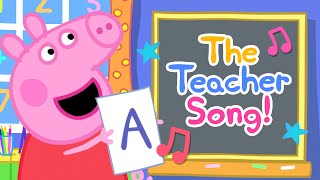 peppa pig the teacher song official music videos