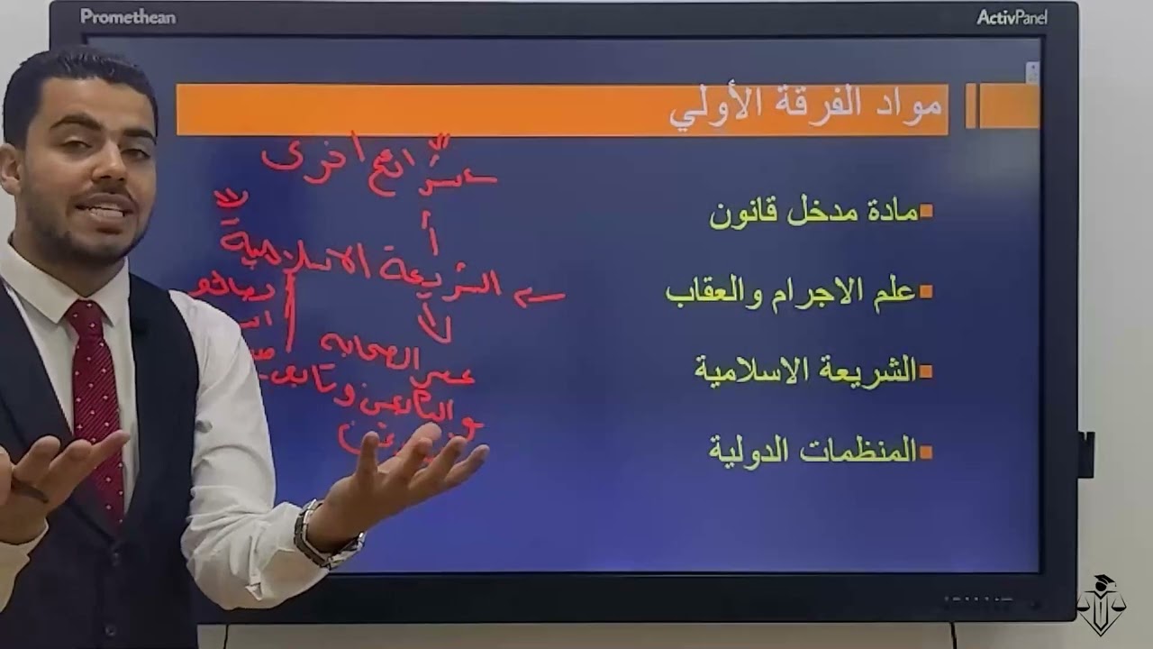كورس التأسيس الفرقة الاولي كلية  الحقوق  ( أهل القانون - د/ أدهم غانم )