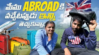 Things carry to Abroad |Packing list for students #unitedkingdom #telugu #abroad #india #us #canada