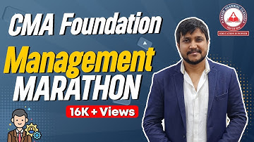 CMA Foundation MANAGEMENT Marathon | Day 02 | Akash Agarwal Classes
