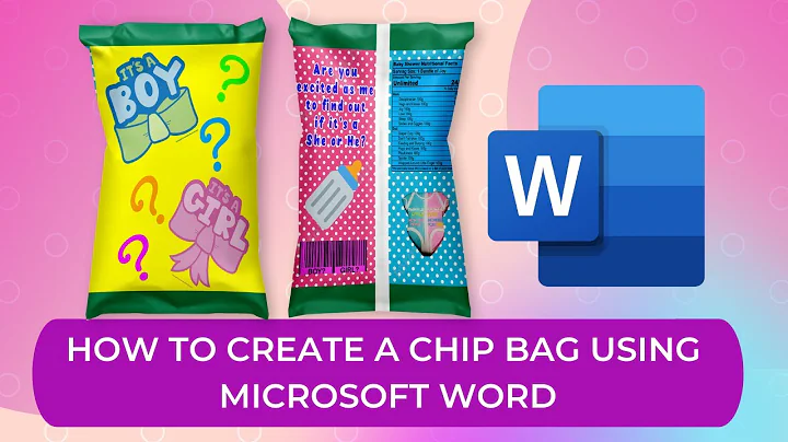 How to Create a Chip Bag Using Microsoft Word