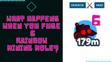 What happens when you fuse 6 Rainbow Mining Mole? [Pet Simulator X]