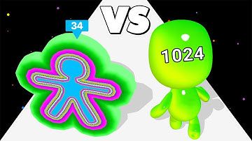 LAYER RUNNER /vs MAN RUNNER 2048 - Satisfying ASMR Video Games!