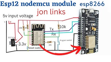 esp12 nodemcu module को program कैसे करते हैं। || how to program ESP12 nodemcu module