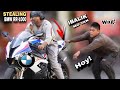 Stealing bmw rr1000 big bike public prank  kinabahan sila