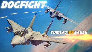 F14B Tomcat VS F15C Eagle | DOGFIGHT | DIGITAL COMBAT SIMULATOR | DCS |
