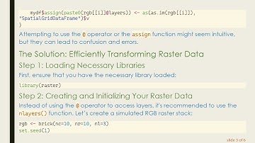Transform Raster Data into a Data Frame