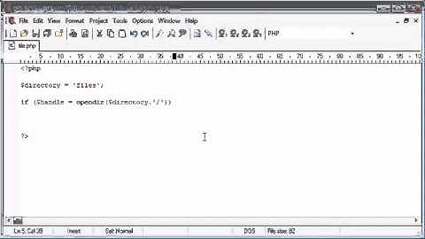 Beginner PHP Tutorial   82   File Handling Listing Files Part 1