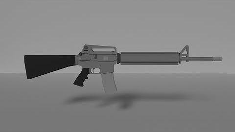low poly m16a3 timelapse part 2