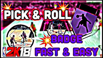 How to get Pick & Roll Maestro badge !!! Super fast & Super easy !!! NBA 2k18