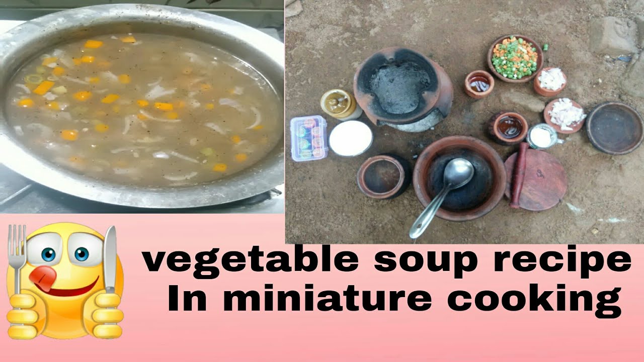 vegetable soup recipe in Tamil In miniature cooking Vera level 😉