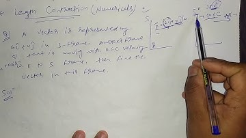 Length Contraction Numerical for B.sc 1st year by Sapna Agarwal