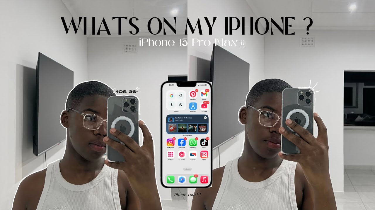 Что на моём iPhone 13 Pro Max | 2025 | Обзор телефона | iOS 26 | Южноафриканский YouTube-блогер 🇿🇦