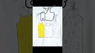 Fabric Painting ideas #5|Easy T-shirt Painting|D.I.Y |