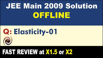 JEE Main 2009 Physics Solutions | Elasticity-01