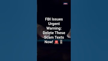 FBI Issues Urgent Warning: Delete These Scam Texts Now! #fbi #warning #iphone #android #scam