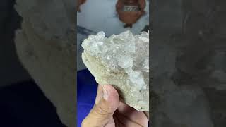 Drusa Bruta e Natural de Cristal de Quartzo Transparente