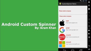 Text Spinner and Custom Spinner with id in android | Android Tutorial for Beginners in Urdu