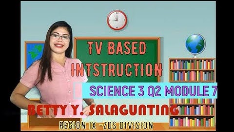 TV BASED INSTRUCTION Science 3 Module 7 QUARTER 2