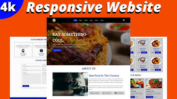 Complete Responsive Food / Restaurant Website Design Using HTML / CSS / JAVASCRIPT - From Scratch