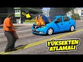 Tüplü Ucuz Arabalar Yüksekten Atlamalı Sağlamlık Testinde - GTA 5